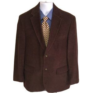 Dockers Mens Curduroy Blazer Sports Coat Brown 42